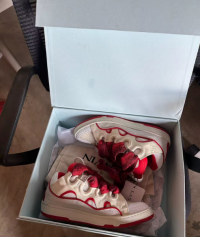 Lanvin Wmns Curb Sneakers White Red review 0
