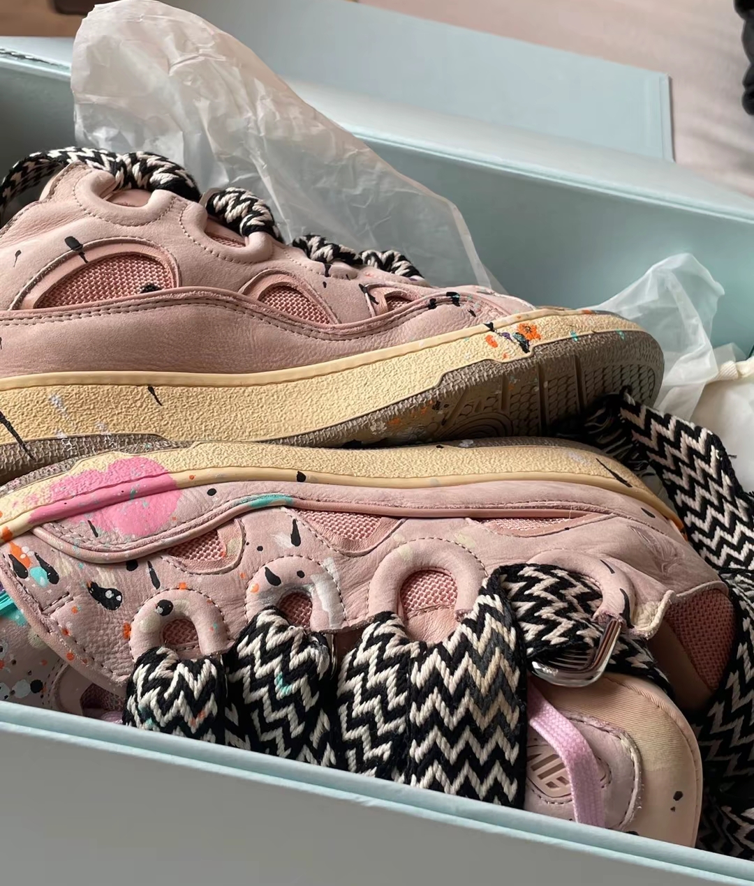 Lanvin Curb Sneakers Maiden Pink review 0