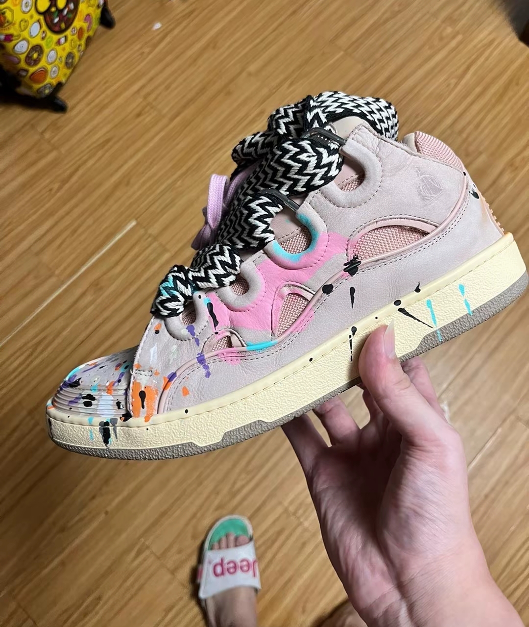 Lanvin Curb Sneakers Maiden Pink review L***