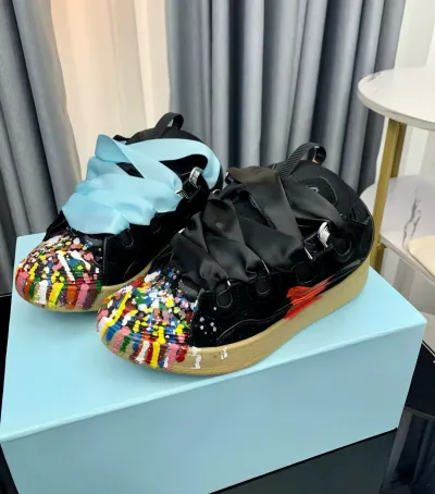 Lanvin Leather Curb Sneaker Gallery Dept review G***