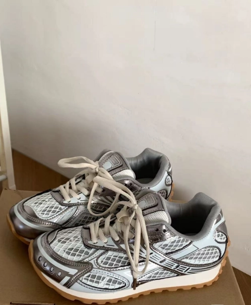PK God Batch Bottega Veneta Orbit Sneaker Silver review 