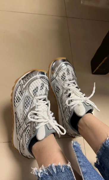 PK God Batch Bottega Veneta Orbit Sneaker Silver review 