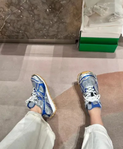 PK God Batch Bottega Veneta Orbit Sneaker Blue review Lori Porter