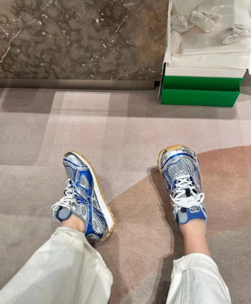 PK God Batch Bottega Veneta Orbit Sneaker Blue review 