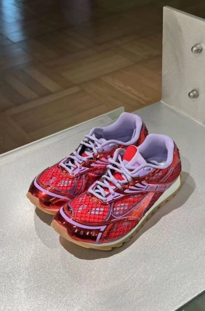 PK God Batch Bottega Veneta Orbit Sneaker Red review 