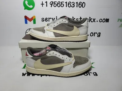LJR Batch Travis Scott x Air Jordan 1 Low White Brown Barb DM7866-162  review Zeyad