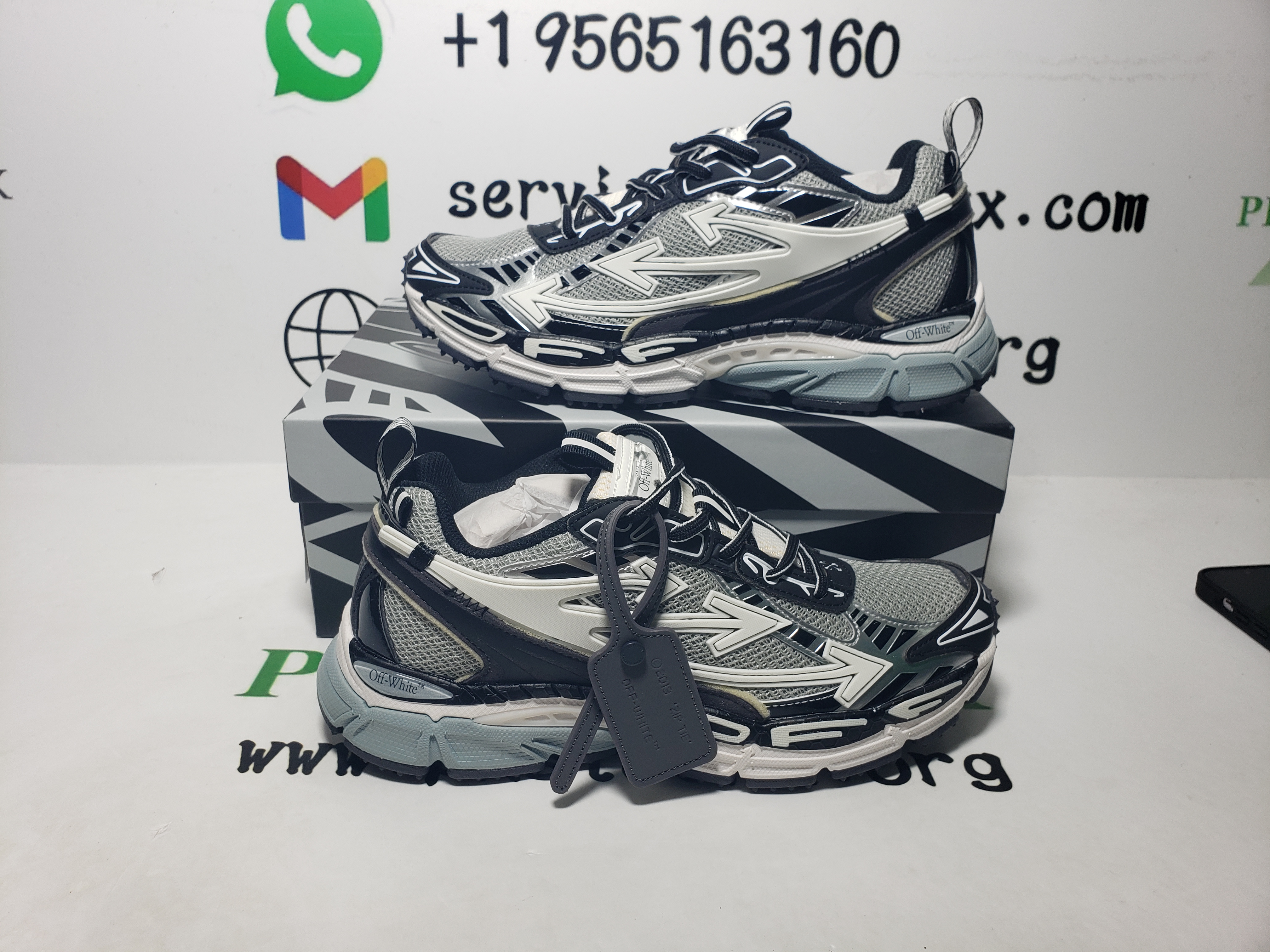 PK God Batch OFF-WHITE Out Of Blue Silver white IIA295F24 FAB00 10001 review D*** 01