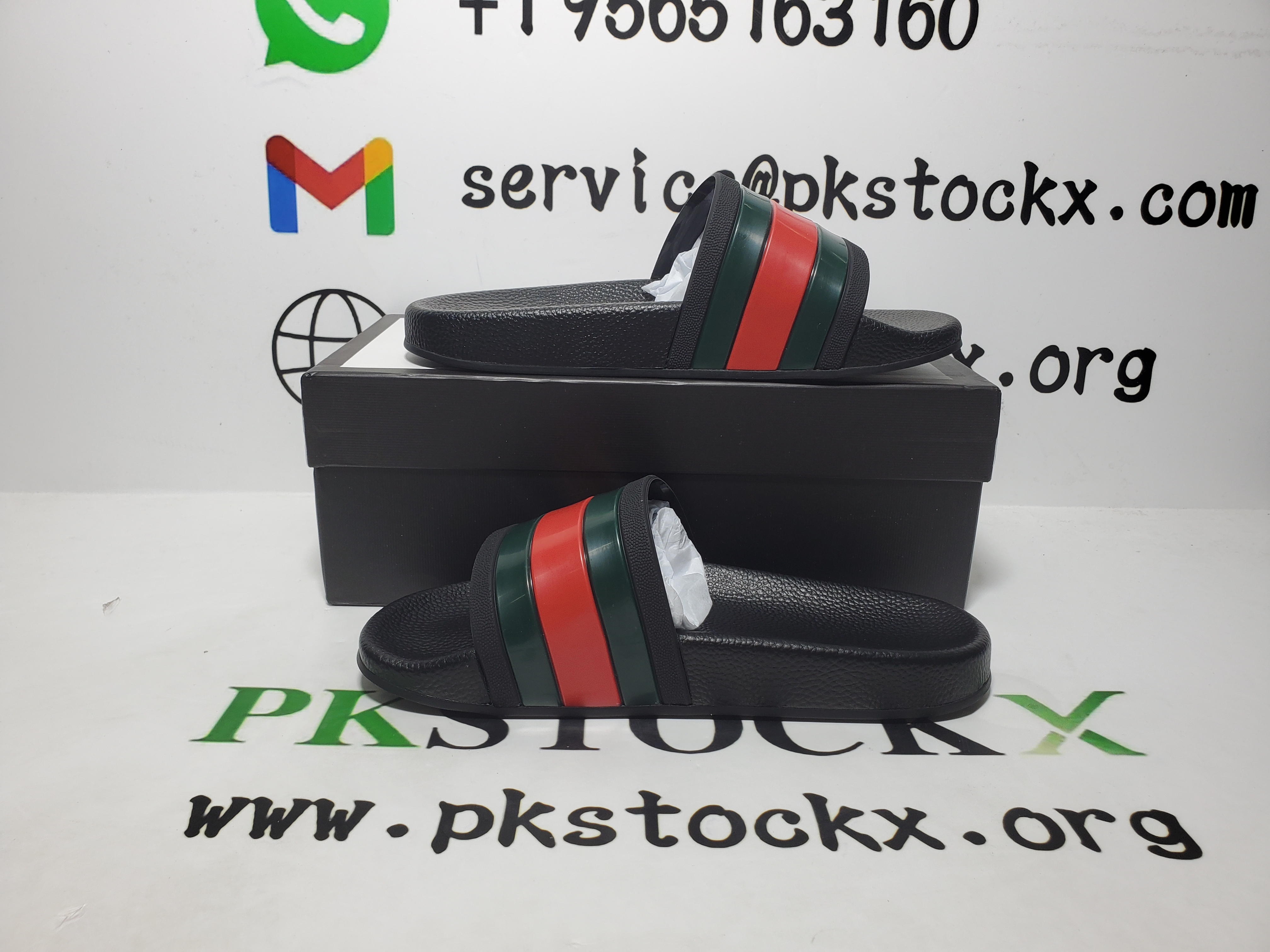 Gucci Web Accent Rubber Slides review Ted 03