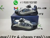PK God Batch Dior B30 Sneaker Blue Mesh with Gray, White and Black 3SN279ZRB_H068 review 2