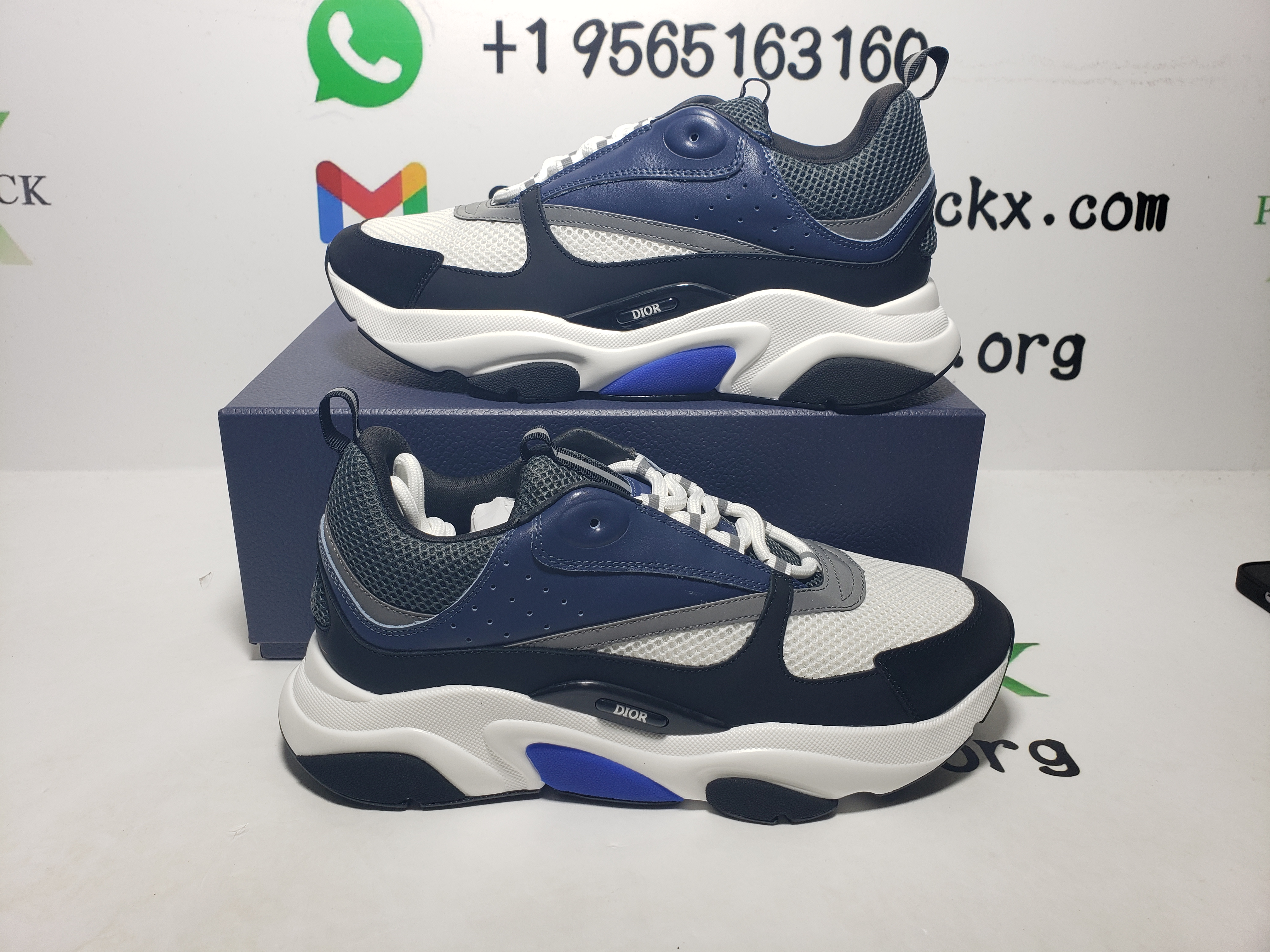 PK God Batch Dior White, Blue, & Black 'B22' Sneakers White Blue review Gustavo Fabela 02