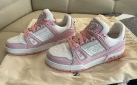 PK God Batch LOUIS VUITTON Trainer Rose Pink VL0231 review 1