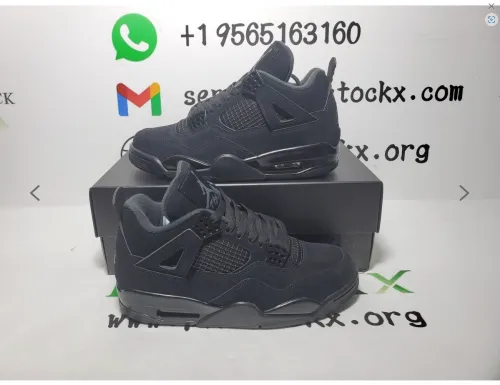 PK God Batch Air Jordan 4 Black Cat CU1110-010 review 