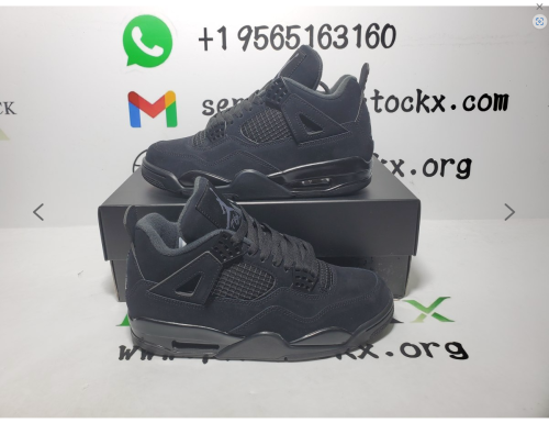 PK God Batch Air Jordan 4 Black Cat CU1110-010 review 