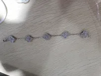 Vintage Alhambra bracelet, 5 motifs Diamond White gold review 1