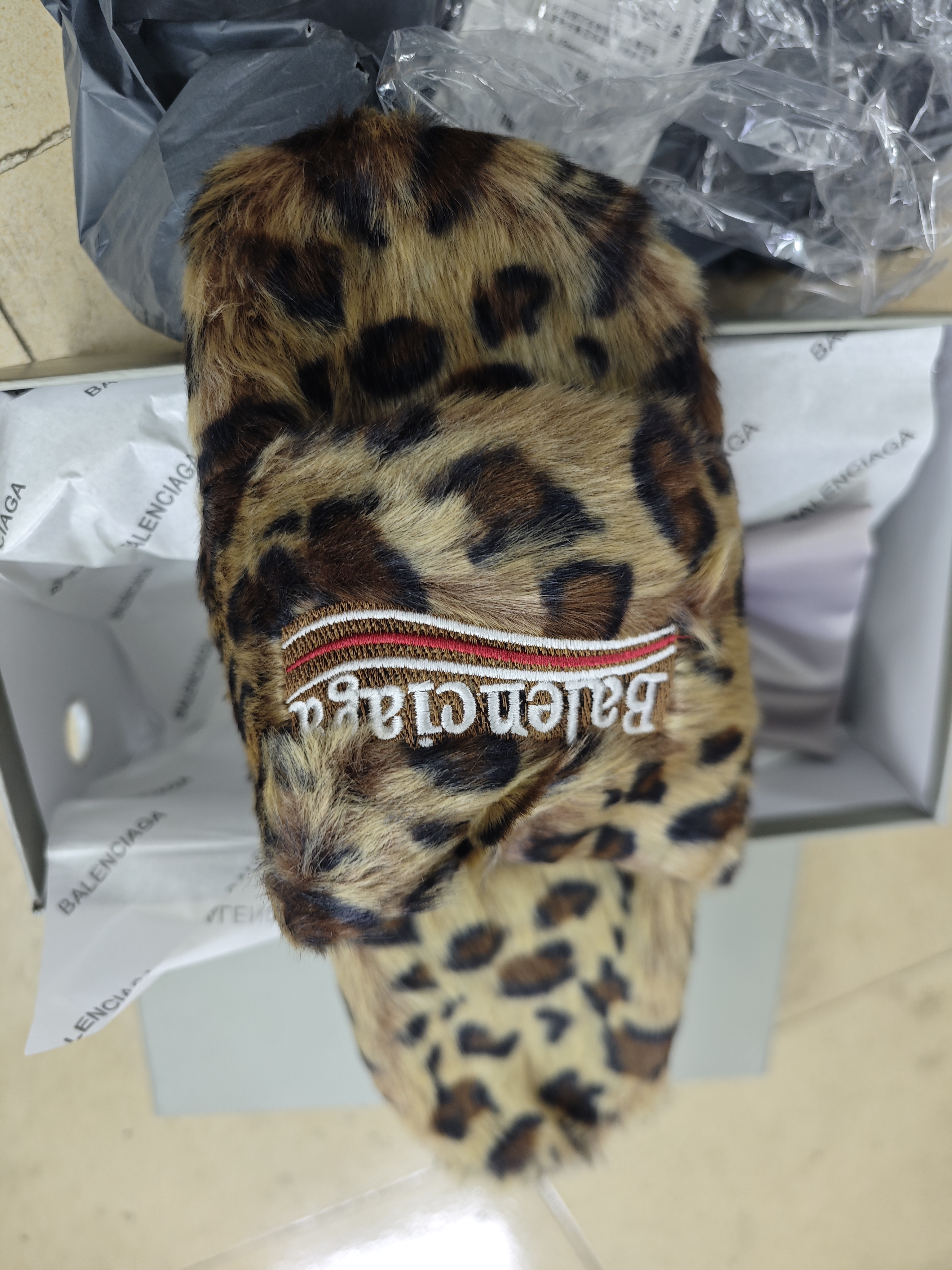 Balenciaga Furry Slides 'Leopard' review Israel cantwell