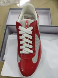 PRADA Red Prada America's Cup biker fabric sneakers review 1