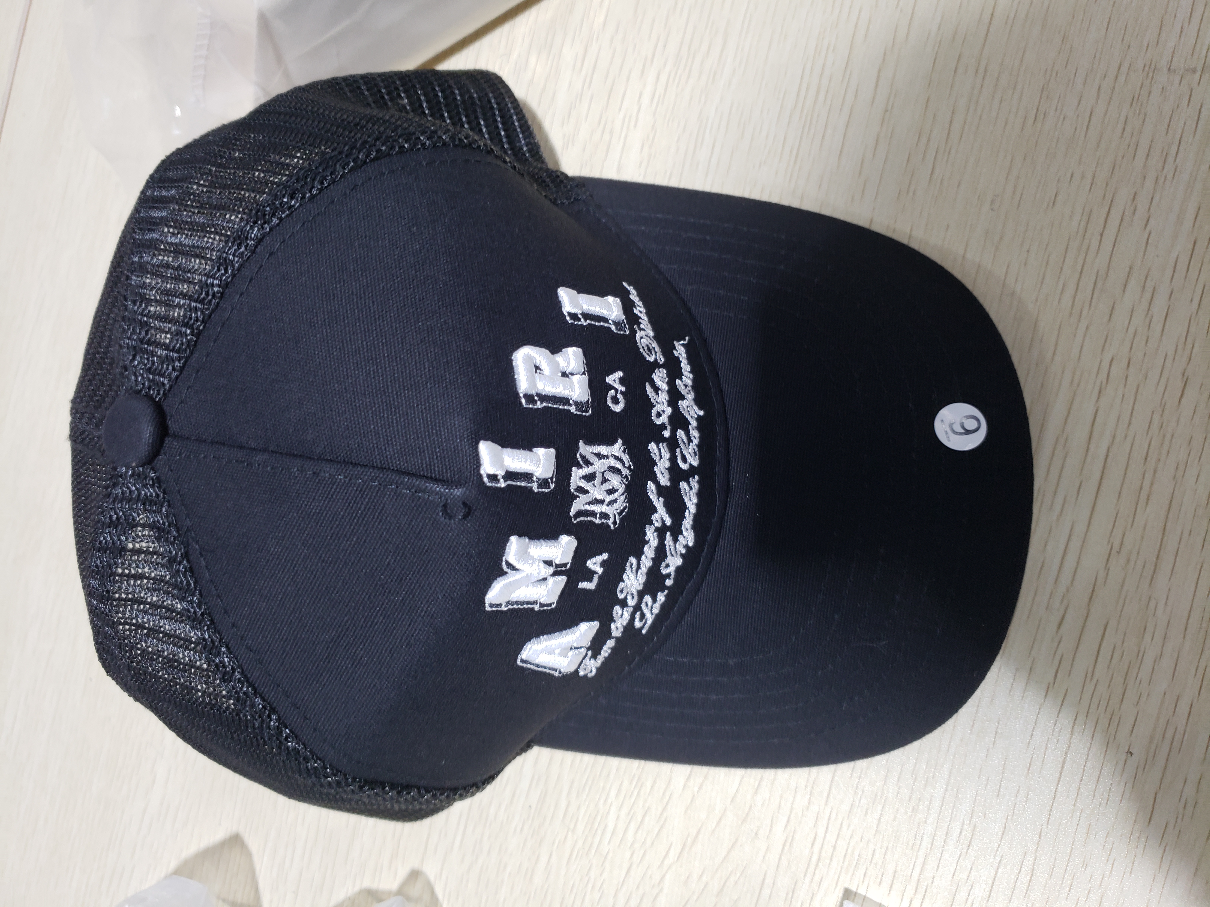 AMIRI  Stencil Trucker Hat - Black review Lulette VenturaOdron 01