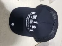 AMIRI  Stencil Trucker Hat - Black review 0