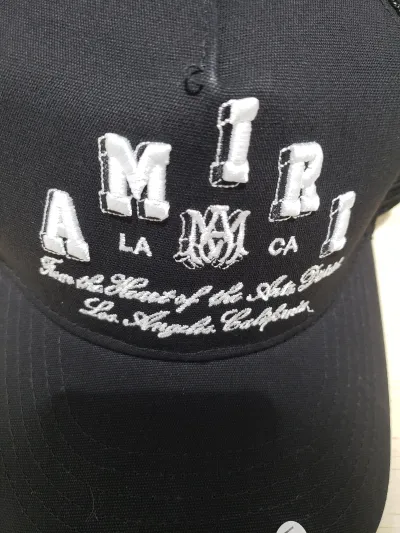 AMIRI  Stencil Trucker Hat - Black review Lulette VenturaOdron 01