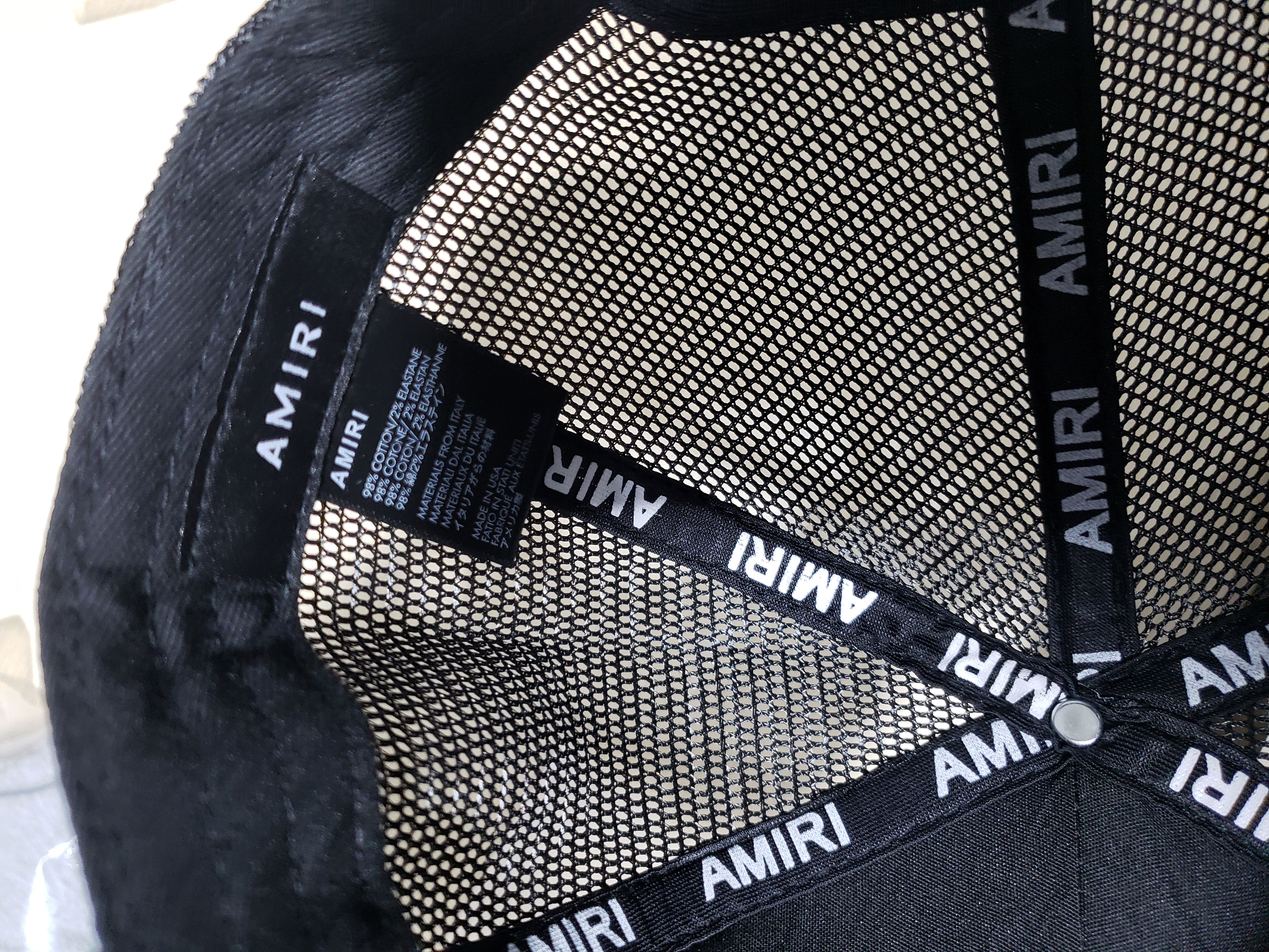 AMIRI  Stencil Trucker Hat - Black review Lulette VenturaOdron 03
