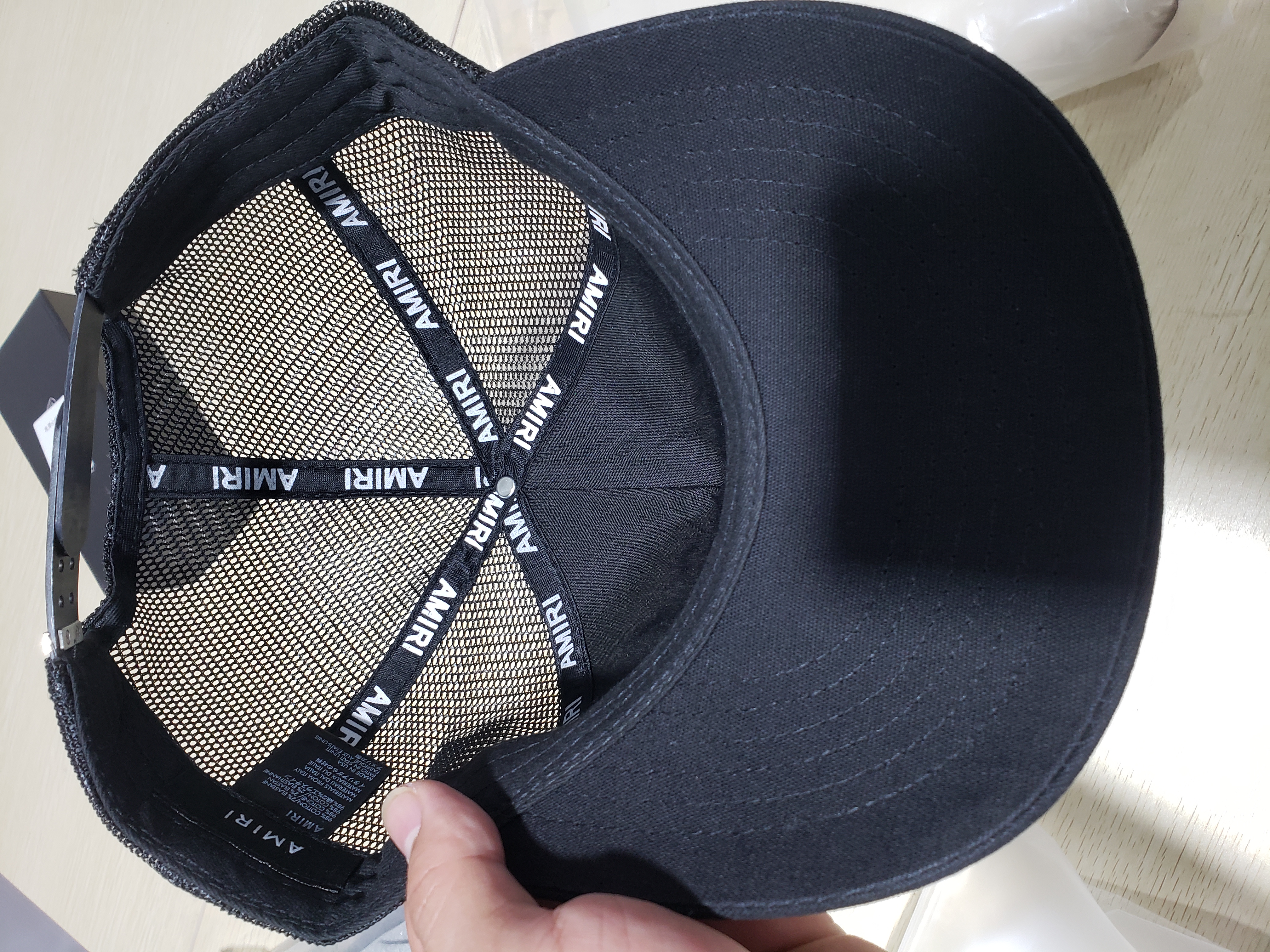 AMIRI  Stencil Trucker Hat - Black review Lulette VenturaOdron 06