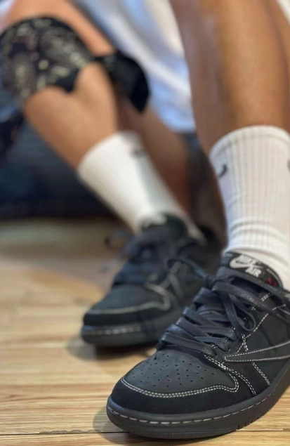 【Flash Sale】Air Jordan 1 Retro Low OG SP Travis Scott Black Phantom DM7866-001 review 