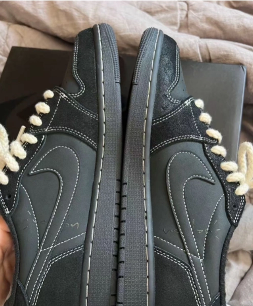 【Flash Sale】Air Jordan 1 Retro Low OG SP Travis Scott Black Phantom DM7866-001 review 