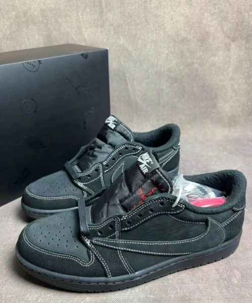 【Flash Sale】Air Jordan 1 Retro Low OG SP Travis Scott Black Phantom DM7866-001 review 