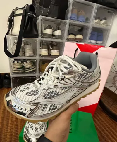 PK God Batch Bottega Veneta Orbit Sneaker Silver review Joel Gray