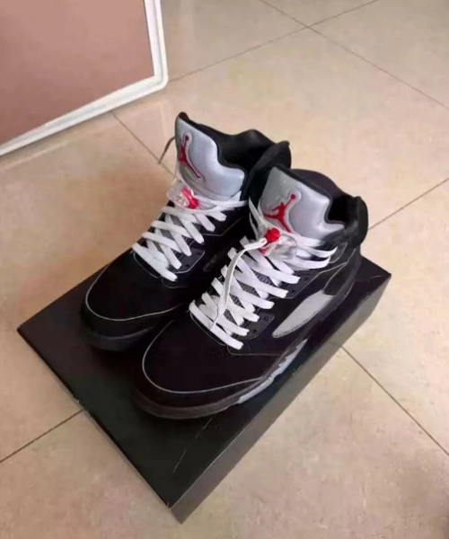 PK God Batch Air Jordan 5 Retro OG Black Metallic Reimagined HF3975-001 review 