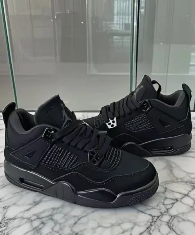 PK God Batch Air Jordan 4 Black Cat CU1110-010 review Met Cel