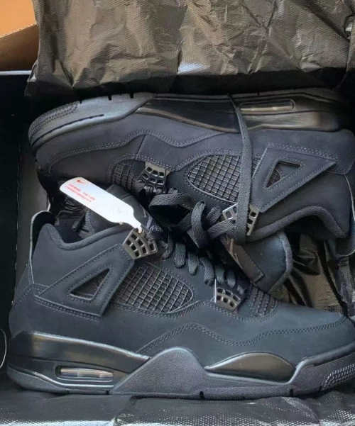 PK God Batch Air Jordan 4 Black Cat CU1110-010 review 