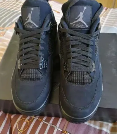 PK God Batch Air Jordan 4 Black Cat CU1110-010 review Naiema 