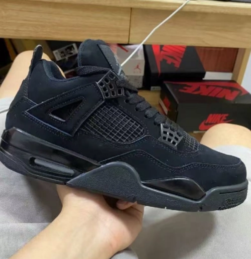 PK God Batch Air Jordan 4 Black Cat CU1110-010 review 