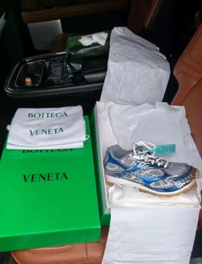PK God Batch Bottega Veneta Orbit Sneaker Blue review Ja’zarya O