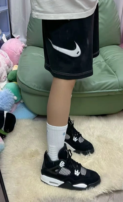 PK God Batch Air Jordan 4 White Thunder FQ8138-001 review 