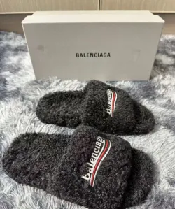 Balenciaga Furry Slides Black review ivan yermolenko