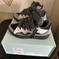 Lanvin Curb Sneakers 'White Anthracite' review 0
