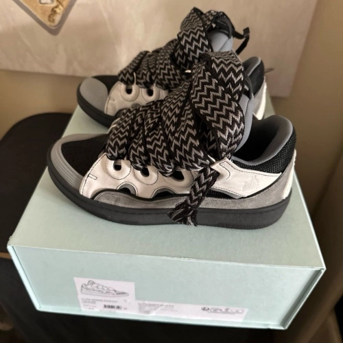 Lanvin Curb Sneakers 'White Anthracite' review 