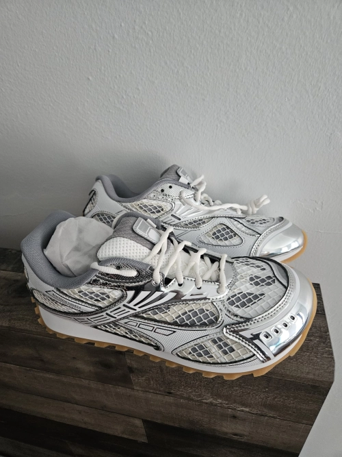 PK God Batch Bottega Veneta Orbit Sneaker Silver review 