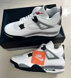 PK God Batch Air Jordan 4 Retro White Cement (2025) FV5029-100 review R*** 01