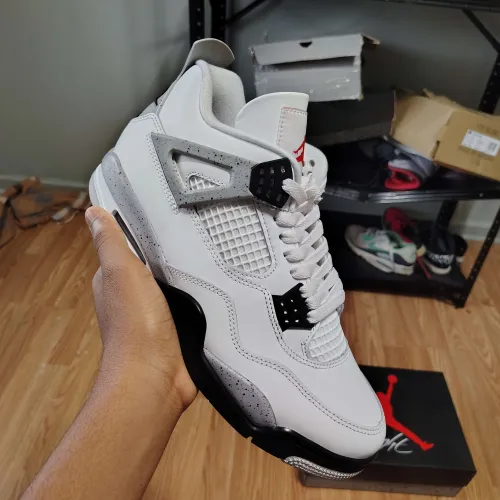 PK God Batch Air Jordan 4 Retro White Cement (2025) FV5029-100 review 