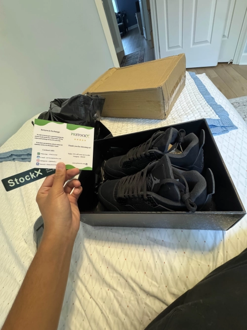 PK God Batch Air Jordan 4 Black Cat CU1110-010 review 