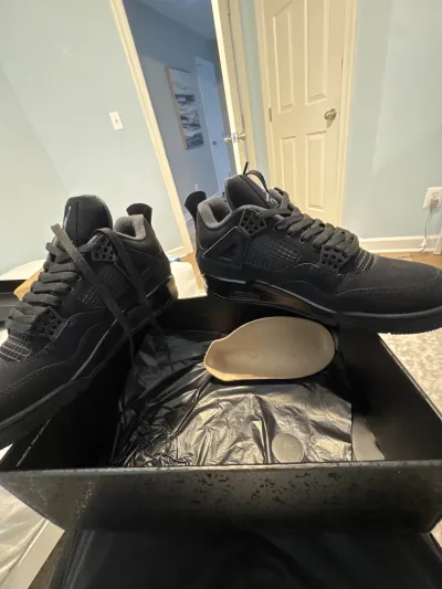 PK God Batch Air Jordan 4 Black Cat CU1110-010 review F*** 01