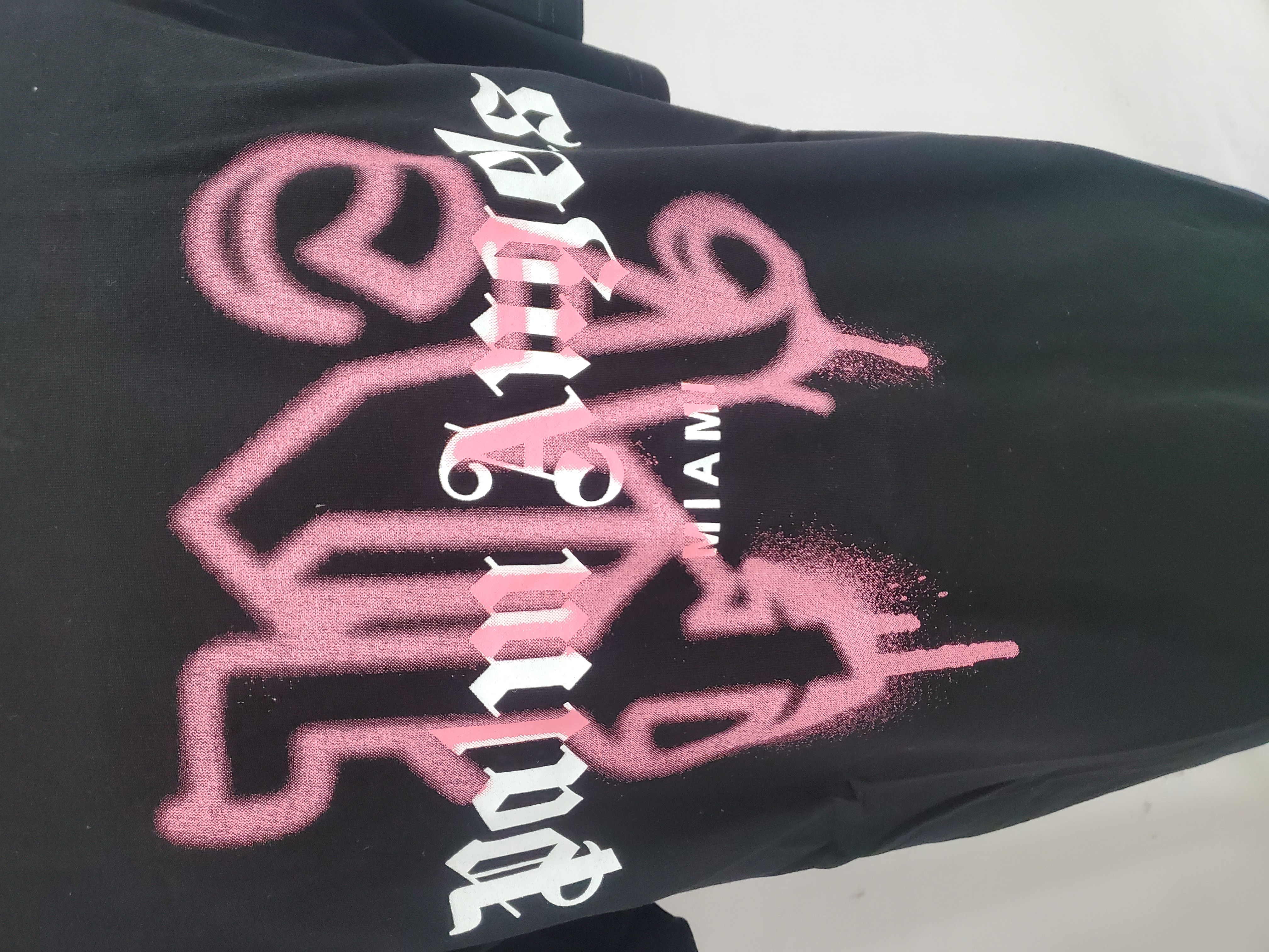 Palm Angels Miami Monogram Spray-print T-shirt review Nathan Saliangnak 01