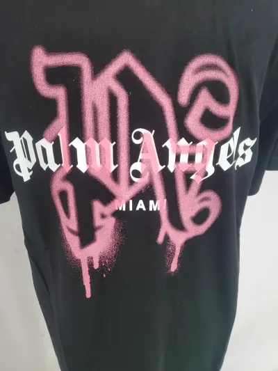Palm Angels Miami Monogram Spray-print T-shirt review Nathan Saliangnak 01