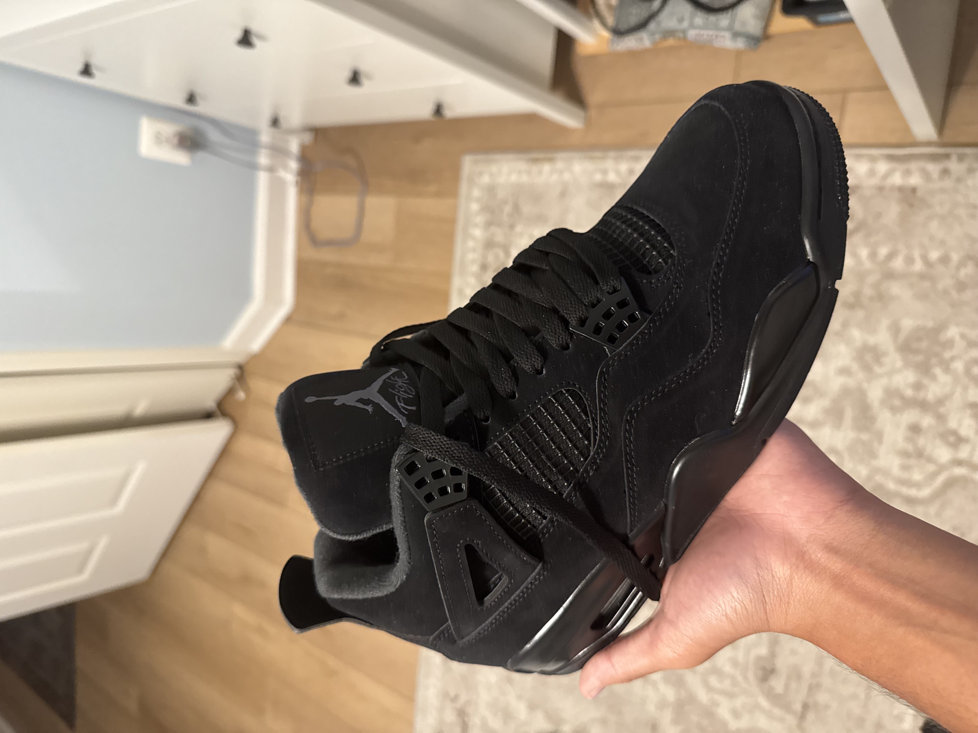 PK God Batch Air Jordan 4 Black Cat CU1110-010 review Zada