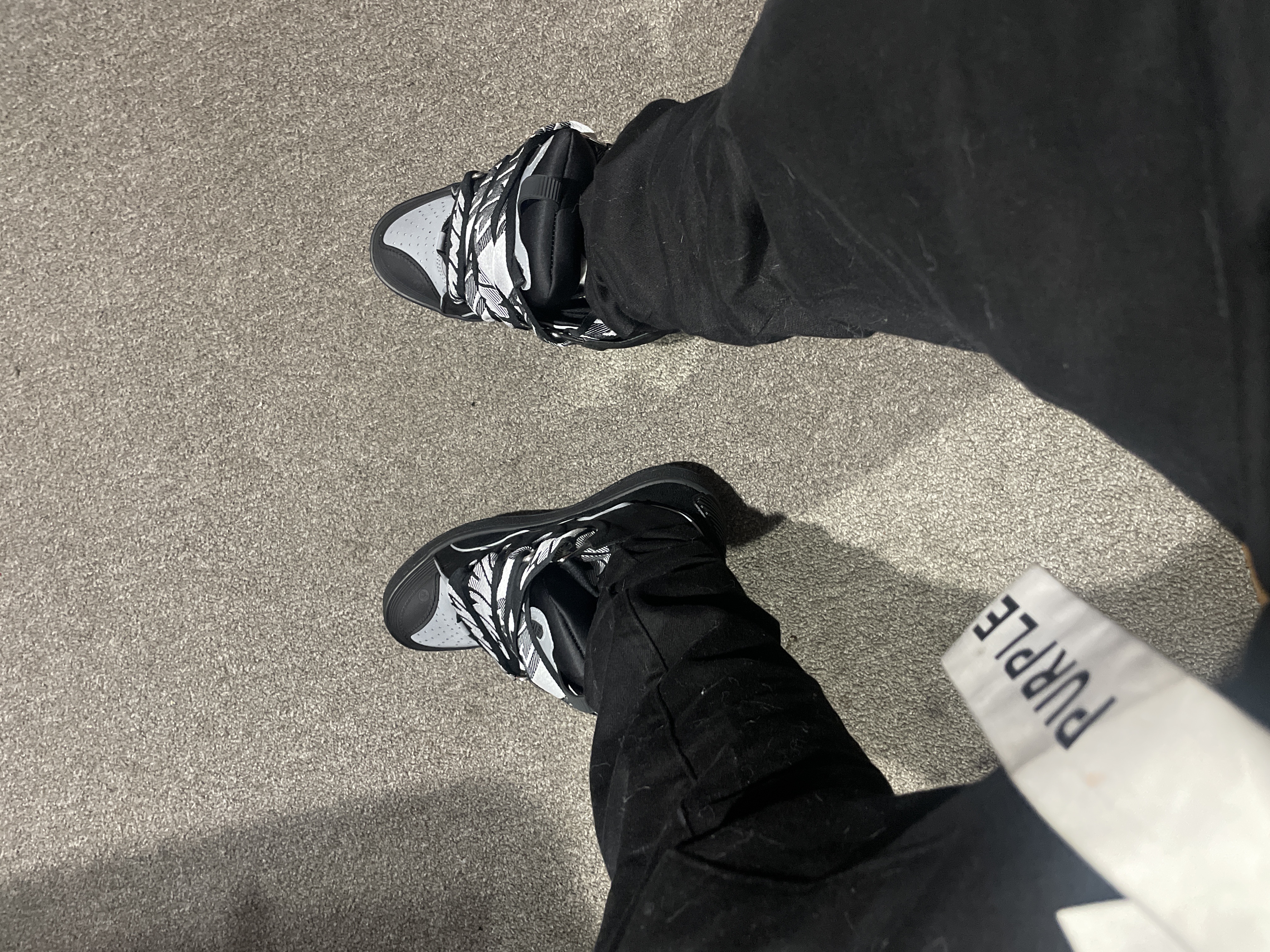 Lanvin Curb Sneaker Black Grey FM-SKRK11-REFL-P2210 review Hector