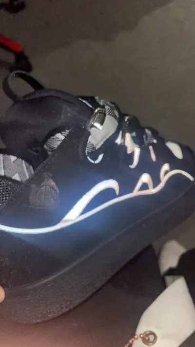 Lanvin Curb Sneaker Black Grey FM-SKRK11-REFL-P2210 review Hector 00