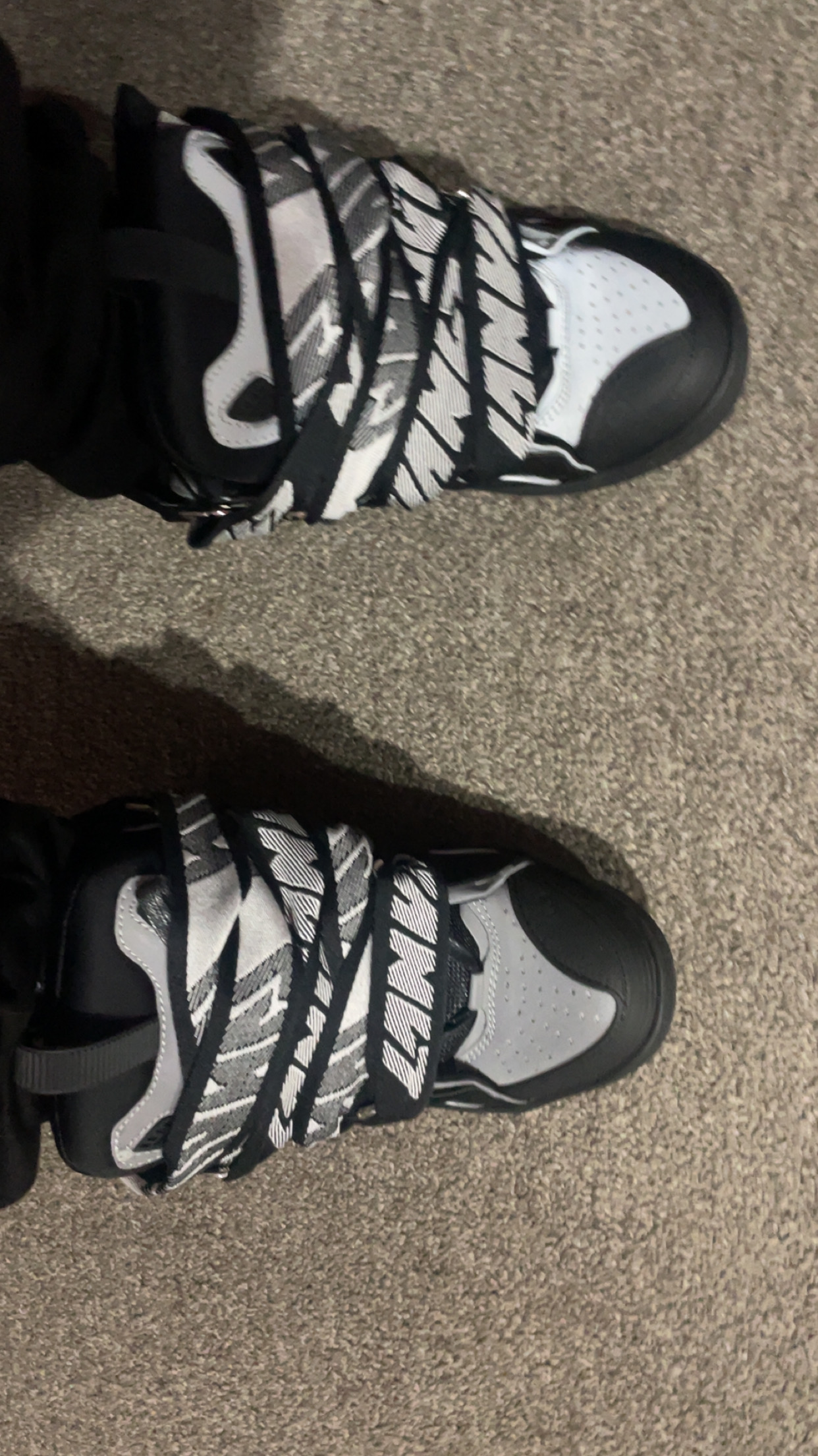 Lanvin Curb Sneaker Black Grey FM-SKRK11-REFL-P2210 review Hector 04